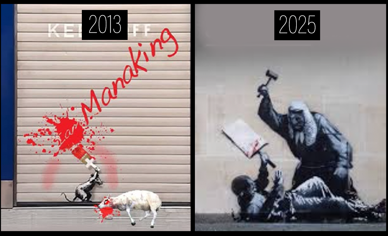 The Shadow of the Brush: Is iAMMANAKING the Unseen Hand Behind Banksy’s Latest Provocation?